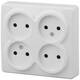Розетка 4х2P Эра 11-2210-01 Б0020706