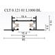 Шинопровод встраиваемый однофазный Crystal Lux CLT 0.121 01 L1000 BL, изображение 2