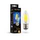 Лампа светодиодная филаментная Voltega E27 6W 3000K свеча прозрачная 7208, изображение 2