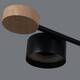 Люстра на штанге Reluce 03751-0.3-08 BK+WOOD GX53, изображение 4