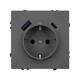 Механизм розетки с USB зарядкой Arlight SCT-NOBE-MUAC-SFPL-GR (230V, 16A) 054287, изображение 2