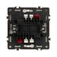 Механизм выключателя двухклавишный проходной Arlight LED SWT-NOBE-MKP2-SFPL-L-GD (230V, 10A) 054268, изображение 2