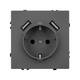 Механизм розетки с USB зарядкой Arlight SCT-NOBE-MUAA-SFPL-GR (230V, 16A) 054291, изображение 2
