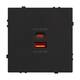 Механизм розетки с быстрой USB зарядкой Arlight SCT-NOBE-MUAC-SFPL-FC-BK (65W, QC3) 054317, изображение 2