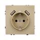 Механизм розетки с USB зарядкой Arlight SCT-NOBE-MUAA-SFPL-GD (230V, 16A) 054290, изображение 2