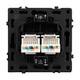 Механизм сдвоенной компьютерной розетки Arlight SCT-NOBE-MPC2-SFPL-GR (RJ-45, CAT6) 054315, изображение 3