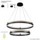 Подвесная люстра Crystal Lux FERNANDO SP123W LED  BLACK/GOLD