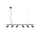 Подвесной светильник Crystal Lux RIVO SP6 L1200 BL, изображение 2