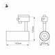 Трековый светодиодный светильник Arlight LGD-Gera-2TR-R55-10W Warm3000 025938(1), изображение 2