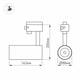 Трековый светодиодный светильник Arlight LGD-Zeus-2TR-R88-20W Warm3000 025947(1), изображение 2