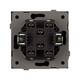 Механизм выключателя одноклавишный перекрёстный Arlight SWT-TENDO-MKX1-PL-BK (230V, 10A) 054055, изображение 2