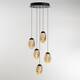 Подвесной светильник Delight Collection MD25090022-5A matt black/champagne, изображение 4