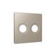 Лицевая панель Alfa (Серо-бежевый матовый) для TV двойной розетки Quant Ambrella Volt AP3733, изображение 2