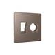 Лицевая панель Alfa (Темная бронза матовый) для компьютерной/телефонной + TV розетки RJ-45/RJ-11 Qua, изображение 2
