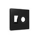 Лицевая панель Alfa (Черный матовый) для компьютерной/телефонной + TV розетки RJ-45/RJ-11 Quant Ambr, изображение 2
