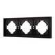 Рамка пластиковая на 3 поста Arlight FRM-TENDO-PL-3-BK 053844