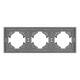 Рамка пластиковая на 3 поста Arlight FRM-TENDO-PL-3-GR 053845, изображение 3