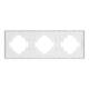 Рамка пластиковая на 3 поста Arlight FRM-TENDO-PL-3-GD 053846, изображение 2