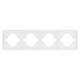 Рамка пластиковая на 4 поста Arlight FRM-TENDO-PL-4-WH 053847, изображение 3
