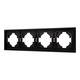 Рамка пластиковая на 4 поста Arlight FRM-TENDO-PL-4-BK 053848