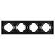Рамка пластиковая на 4 поста Arlight FRM-TENDO-PL-4-BK 053848, изображение 2
