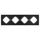 Рамка пластиковая на 4 поста Arlight FRM-TENDO-PL-4-BK 053848, изображение 3