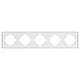 Рамка пластиковая на 5 постов Arlight FRM-TENDO-PL-5-WH 053851, изображение 2