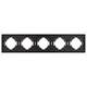 Рамка пластиковая на 5 постов Arlight FRM-TENDO-PL-5-GR 053853, изображение 2