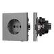 Механизм электрической розетки Arlight SCT-TENDO-MEU1-PL-GR (230V, 16A) 054080