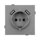 Механизм розетки с USB зарядкой Arlight SCT-TENDO-MUAA-PL-GR (230V, 16A) 054084, изображение 3