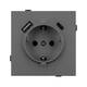 Механизм розетки с USB зарядкой Arlight SCT-TENDO-MUAC-SFPL-GR (230V, 16A) 054609, изображение 3