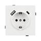 Механизм розетки с USB зарядкой Arlight SCT-TENDO-MUAC-SFPL-WH (230V, 16A) 054610, изображение 3