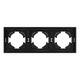 Рамка пластиковая на 3 поста Arlight FRM-TENDO-SFPL-3-BK 054650, изображение 2