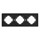 Рамка пластиковая на 3 поста Arlight FRM-TENDO-SFPL-3-BK 054650, изображение 3