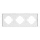 Рамка пластиковая на 3 поста Arlight FRM-TENDO-SFPL-3-GD 054651, изображение 3