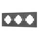 Рамка пластиковая на 3 поста Arlight FRM-TENDO-SFPL-3-GR 054652