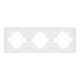 Рамка пластиковая на 3 поста Arlight FRM-TENDO-SFPL-3-WH 054653, изображение 2