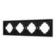 Рамка пластиковая на 4 поста Arlight FRM-TENDO-SFPL-4-BK 054654