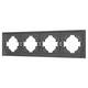 Рамка пластиковая на 4 поста Arlight FRM-TENDO-SFPL-4-GR 054655