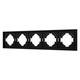 Рамка пластиковая на 5 постов Arlight FRM-TENDO-SFPL-5-BK 054657