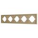 Рамка пластиковая на 5 постов Arlight FRM-TENDO-SFPL-5-GD 054658
