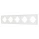 Рамка пластиковая на 5 постов Arlight FRM-TENDO-SFPL-5-WH 054660
