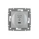 Механизм USB розетки Arlight SCT-MUAC-PL-GR-V (5V, 3A, QC4) 049840, изображение 3