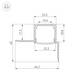 Профиль Arlight FANTOM-W20-H20-EDGE-2000 ANOD 054184, изображение 3