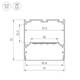 Профиль Arlight LINE-M-7575-2500 ANOD 056348, изображение 3