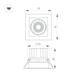 Встраиваемый светильник Arlight MS-VORTEX-BUILT-S90x90-12W Day4000 (WH-WH, 20 deg, 230V) 057913, изображение 2