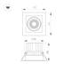 Встраиваемый карданный светильник Arlight MS-VORTEX-BUILT-S117x117-20W Warm3000 (WH-WH, 20 deg, 230V, изображение 3