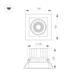 Встраиваемый карданный светильник Arlight MS-VORTEX-BUILT-S140x140-30W Day4000 (WH-WH, 50 deg, 230V), изображение 3