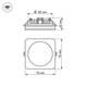 Встраиваемый светодиодный светильник Arlight LTD-96x96SOL-10W Warm White 3000K 017635, изображение 4