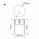 Уличный светодиодный светильник Arlight LT-Gap-R70-3W Warm3000 031166, изображение 2